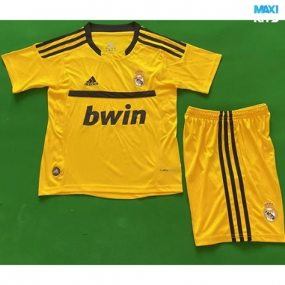 Camiseta futbol Retro Real Madrid Niño Amarillo 2011-12