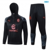 Chaqueta Chandal Con Capucha AC Milan 2024/25 negro