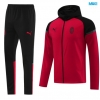 Chaqueta Chandal Con Capucha AC Milan 2024/25 rojo
