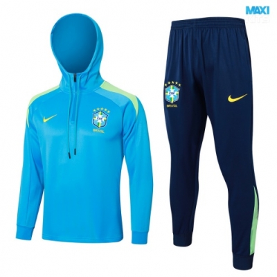 Chandal Con Capucha Brasil 2024/25 azul