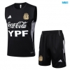 Camiseta futbol Entrenamiento Sin Mangas Argentina + Pantalón Corto 2025/26 negro/Gris