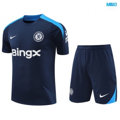 Camiseta futbol Chelsea + Pantalón Corto 2024/25 Azul marino