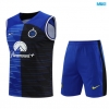Camiseta futbol Entrenamiento Sin Mangas Inter Milan + Pantalón Corto 2024/25 azul