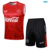 Camiseta futbol Entrenamiento Sin Mangas Napoli + Pantalón Corto 2024/25 rojo