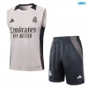 Camiseta futbol Entrenamiento Sin Mangas Real Madrid + Pantalón Corto 2024/25 Gris