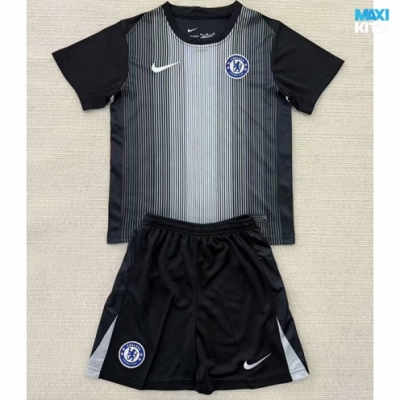 Camiseta futbol Chelsea Niño Portero Negro 2025/26