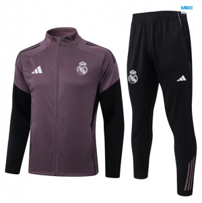 maxikits Chaqueta Chándal fútbol Real Madrid 2026/27 Gris/Púrpura k169
