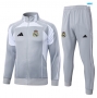 maxikits Chaqueta Chándal fútbol Real Madrid Niño 2026/27 Gris/Blanco k302