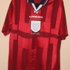 Camiseta futbol Retro Coupe du Monde Inglaterra Segunda Rojo 1998