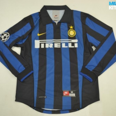 Camiseta futbol Retro Inter Milan Primera Manga Larga 1998-99