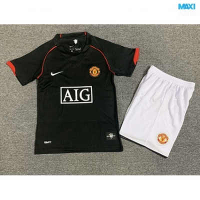 Camiseta futbol Retro Manchester United Niño Segunda 2007-08