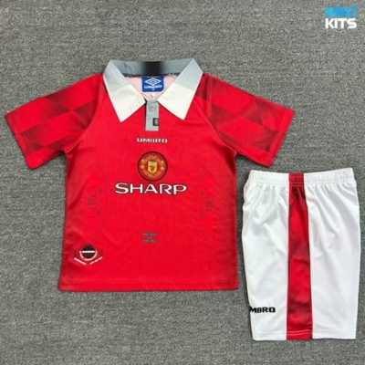 Camiseta futbol Retro Manchester United Niño Primera 1996-97