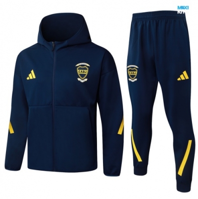 maxikits Chaqueta Chándal fútbol Con Capucha Boca Juniors 2026/27 Azul marino k56