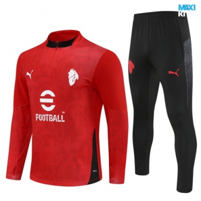 Chandal AC Milan 2025/26 rojo/negro