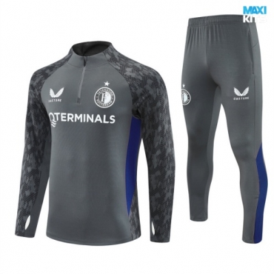 Chandal Feyenoord 2025/26 Gris oscuro/Azul