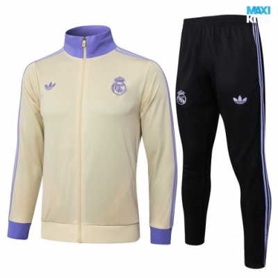 Chaqueta Chandal Real Madrid 2025/26 albaricoque/negro/Violeta