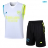 Camiseta futbol Entrenamiento Sin Mangas Arsenal + Pantalón Corto 2024/25 Blanco