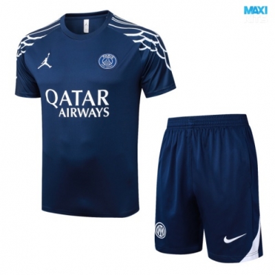 Camiseta futbol Paris PSG + Pantalón Corto 2025/26 Azul marino/Blanco