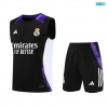 Camiseta futbol Entrenamiento Sin Mangas Real Madrid + Pantalón Corto 2024/25 negro