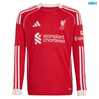 Camiseta futbol Liverpool Primera Manga Larga 2025/26