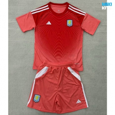 Camiseta futbol Aston Villa Niño Portero Naranja/Rojo 2025/26