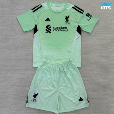 Camiseta futbol Liverpool Niño Portero Verde 2025/26