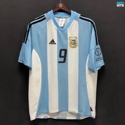 Maxikits Nuevas Camisetas futbol Retro Argentina Primera 2002 por mayor
