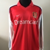 Camiseta futbol Retro Arsenal Primera Manga Larga 2000-2002
