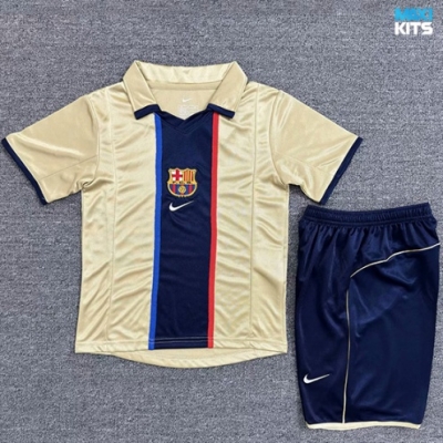 Camiseta futbol Retro Barcelona Niño Segunda 2001-02