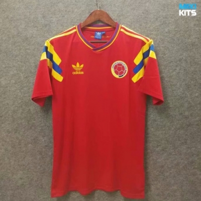 Camiseta futbol Retro Colombia Rojo 1990