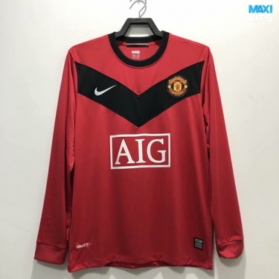 Camiseta futbol Retro Manchester United Primera Manga Larga 2010