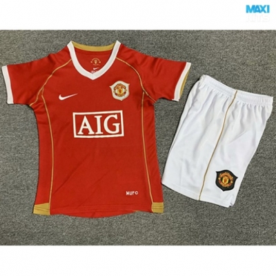 Camiseta futbol Retro Manchester United Niño Primera 2006-07
