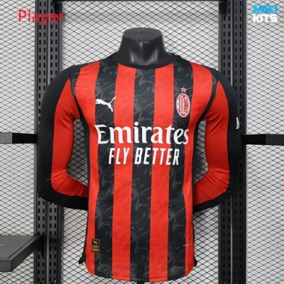 Camiseta futbol Versión Player AC Milan Primera Manga Larga 2025/26