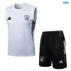 Camiseta futbol Entrenamiento Sin Mangas Alemania + Pantalón Corto 2025/26 Blanco/negro