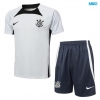 Camiseta futbol Corinthians + Pantalón Corto 2024/25 gris claro