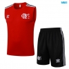 Camiseta futbol Entrenamiento Sin Mangas Flamengo + Pantalón Corto 2025/26 rojo/negro/Blanco