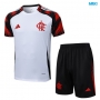 Camiseta futbol Flamengo + Pantalón Corto 2025/26 Blanco/negro/rojo