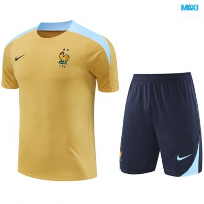 Camiseta futbol Francia + Pantalón Corto 2024/25 Caqui