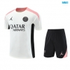 Camiseta futbol PSG + Pantalón Corto 2025/26 Blanco/negro/Rosa