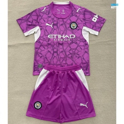 maxikits Camiseta de futbol Manchester City Niño Portero Violeta 2026/27