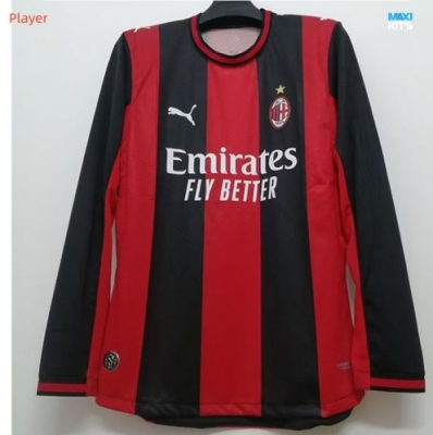 maxikits Camisetas de futbol Versión Player AC Milan Primera Manga larga 2026/27