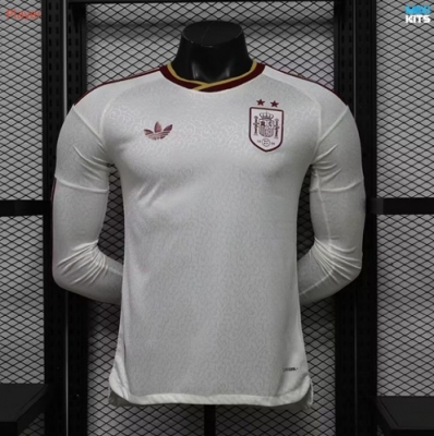 Maxikits Buscar Camiseta de futbol Versión Player España Segunda 2 estrellas Manga Larga 2026/27 por mayor