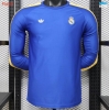 Camiseta de fútbol Versión Player Real Madrid Manga Larga Azul 26