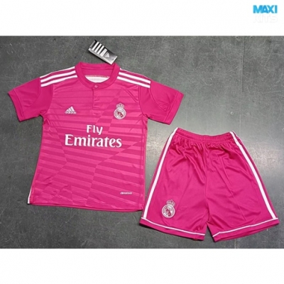 Camiseta futbol Retro Real Madrid Niño Tercera Rosa 2014-15