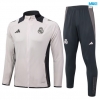 Chaqueta Chandal Real Madrid 2024/25 gris claro
