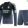 Real Madrid goalkeeper Manche Longue + Short 2025/26 Gris/negro