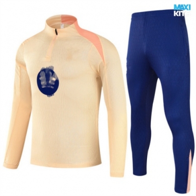 Chandal Barcelona Niño 2025/26 amarillo/Azul marino