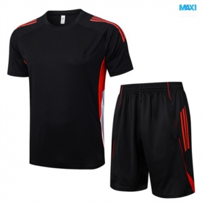 Camiseta futbol Bayern Munich + Pantalón Corto 2025/26 negro/rojo