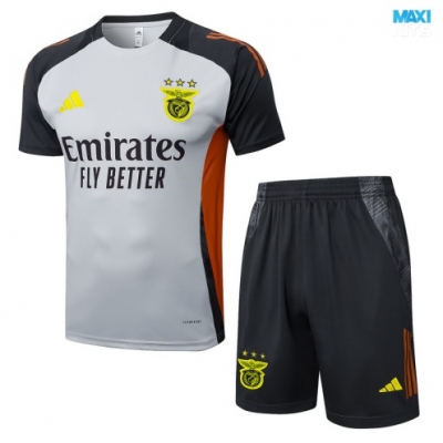 Camiseta futbol Benfica + Pantalón Corto 2025/26 Gris/negro/Naranja