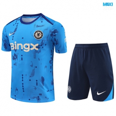 Camiseta futbol Chelsea + Pantalón Corto 2024/25 Azul